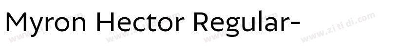 Myron Hector Regular字体转换